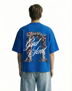T-shirts imprimés pour hommes en coton biologique 100% de qualité supérieure, coupe oversize, style streetwear, vente en gros sur mesure - Product Image 2