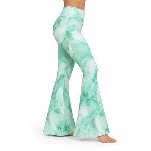 Casual Bell Bottom <b>Legging</b> Provides Soft Material Flexible Comfort & Stylish <b>Flared</b> Shape For Yoga Exercise & Everyday Lifestyle - Product Image 3