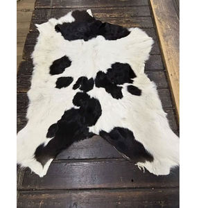 Tapis en cuir de vache véritable, peau de vache naturelle, tapis en fourrure pour la décoration du sol du salon - Product Image 1
