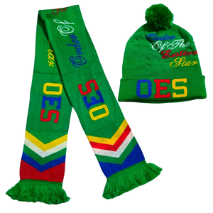 Custom Order Eastern Star Sorority Symbol Winter <b>Hat</b> <b>Scarves</b> Masonic OES Hand-Knitted Casual Adult High Quality Quick Dry - Product Image 1