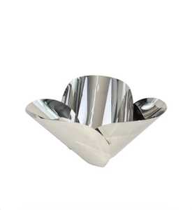 Bol en acier inoxydable de luxe avec poignées décoratives, élégant bol de service pour la maison, l'hôtel et le restaurant - Product Image 2