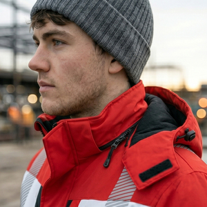 Veste de travail haute visibilité réfléchissante pour hommes, manteau de sécurité pour travaux de construction en hiver, vêtements de travail réfléchissants, vestes de sécurité pour hommes - Product Image 5