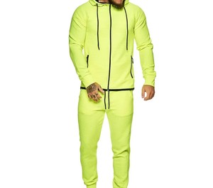 Conjunto Deportivo con Capucha para Hombre, Estilo Casual, Corte Regular, Algodón, Diseño Sólido, Ecológico, para Invierno - Product Image 1