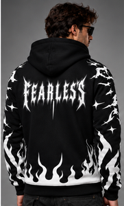 Hoodie de motard avec doublure en Kevlar, impressions réfléchissantes haute visibilité, poches pour protections CE, fabricant sur mesure - Product Image 3