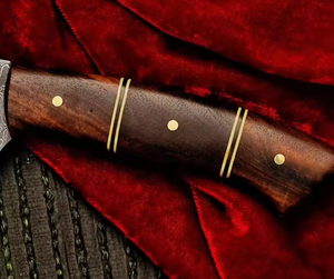Couteau à découper la viande LEGACY BLADES en acier Damas haut de gamme, manche en bois fait main, professionnel, moderne, ambidextre - Product Image 3