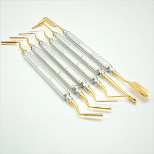 Juego de Instrumentos Dentales para Rellenos de Composite, 6 Piezas, Agarre Moleteado Plateado, Herramientas Quirúrgicas Manuales Clase I, Shuja Surgico - Product Image 2