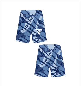 Pantalones cortos de camuflaje azul marino para hombre, pantalones cortos de verano con patrón de líneas geométricas abstractas, ropa informal para calle, pantalones para entrenamiento en el gimnasio - Product Image 1