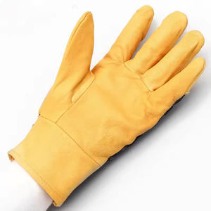 Guantes de Trabajo de Cuero Vacuno con Diseño Moderno, Alta Calidad, Cómodos y Estampados, Guantes de Conductor Suaves de Buena Fabricación - Product Image 3