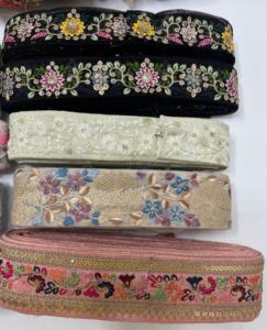 Ribete de Encaje Bordado Floral, Borde Decorativo de Encaje para Prendas, Vestidos, Manualidades y Accesorios de Costura - Product Image 4