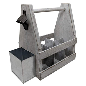 Cloison Premium Porte-couverts en bois Caddy Organisateur Stand pour espace compact à l'intérieur brun Finition lisse Idéal par AYAANS - Product Image 4