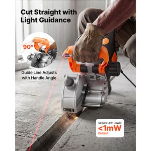 Machine à rainurer murale électrique 4800W, 6800 tr/min, rainureuse à béton avec ligne de guidage et 5 lames - Product Image 4