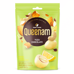 Dragées HALAL OEM/ODM de qualité supérieure, expédition mondiale, chocolat Yuzu enrobé d'amandes et de noix de cajou, 150g, bonbons et snacks chauds en gros - Product Image 1