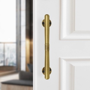 <b>Antique</b> <b>Brass</b> Cabinet Handle Bar <b>Knob</b> Minimalist Design Durable Kitchen Furniture Hardware <b>Brass</b> Finished Universal Fit Handle - Product Image 3