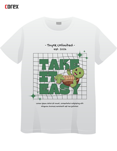 T-shirt personnalisé blanc imprimé DTF pour homme et femme, nouveau design, transfert thermique, autocollant DTF - Product Image 1