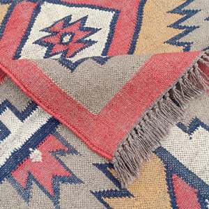 Tapis unique en jute tissé à la main 4x6 avec motif uni, résistant aux taches et antidérapant, design moderne, tailles personnalisées disponibles - Product Image 4