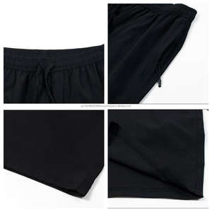 Pantalones cortos de 5 pulgadas con entrepierna para hombre, pantalones cortos de entrenamiento holgados de secado rápido de Color sólido con logotipo personalizado, pantalones cortos atléticos para hombre - Product Image 3