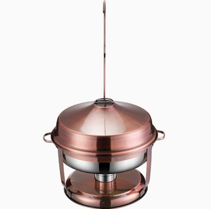 Luxury 9.0L Bronze <b>Chafing</b> <b>Dish</b> <b>Buffet</b> <b>Set</b> Round Food Warmer for Hotel Catering and Event Use At Best Price - Product Image 1