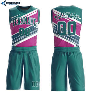 Conjunto de Uniforme de Baloncesto Sublimado Personalizado OEM, Jersey y Pantalones Cortos de Baloncesto Transpirables de Secado Rápido para Entrenamiento en Equipo - Product Image 2