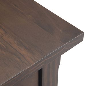 Kitchener Warm <b>Walnut</b> Brown Narrow Side <b>Table</b> for Nightstands - Product Image 5