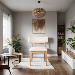 Chaise de salle à manger en bois massif minimaliste moderne, qualité supérieure, écologique, durable, pour restaurant, café, maison, bar et chambre à coucher - Product Image 4