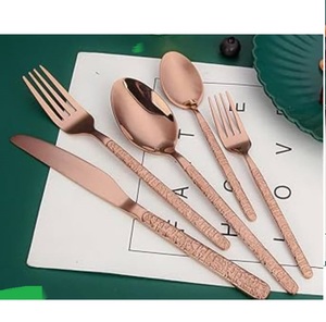 มีดโลหะอุตสาหกรรมสำหรับทาเนยบนขนมปัง ชุดช้อนส้อมทันสมัยสำหรับโต๊ะอาหาร มีด ช้อน ส้อม สำหรับอาหารเช้า ร้านอาหาร ครัว - Product Image 6