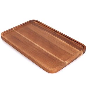 ถาดไม้ Timber Haven ถาดเสิร์ฟทรงสี่เหลี่ยมผืนผ้า ดีไซน์เรียบง่าย ทนทาน พร้อมหูจับ สำหรับใช้ในงานเลี้ยงอาหารค่ำ ใช้เสิร์ฟอาหาร - Product Image 2