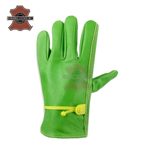 Gants de travail robustes pour hommes et femmes, en cuir de vachette 11 oz, cuir de chèvre épais, gants de sécurité pour hommes et femmes - Product Image 4