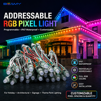 Guirlande lumineuse LED RGB 12 mm WS2811 adressable, étanche IP67, pour éclairage de Noël et de festivals en bâtiment