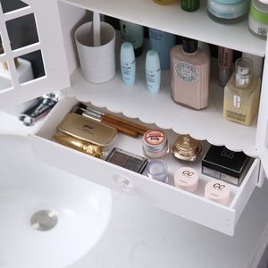 Mobiletto da Bagno in PVC Non Perforato con Cassetto 39 X 17.5 X 44 cm, Arredo per il Tuo Bagno - Product Image 5