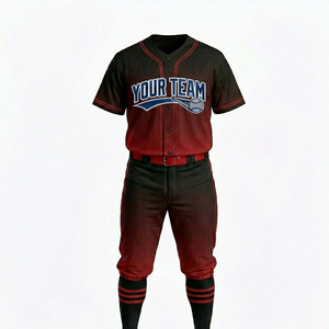 Dernier design, nouveau style, uniforme de baseball à manches courtes imprimé et respirant, qualité supérieure, couleur unie, en vente en ligne - Product Image 2