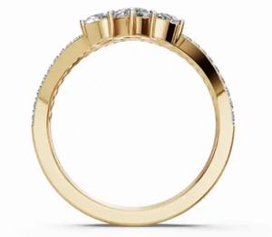 เครื่องประดับเพชร 0.896 กะรัต 46 เม็ด ทองแท้ 9k 14k 18k ทองเหลือง ทองชมพู ทองขาว เครื่องประดับหรูหรา ของขวัญสำหรับผู้หญิง - Product Image 5