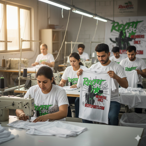 Camiseta Extra Grande para Hombre con Estampado DTG Personalizado, 100% Algodón, Negra, Estilo Vintage, Manga Corta - Product Image 3