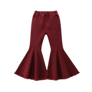 Jeans de Corte Bootcut para Niñas, Estampados Vintage, Corte Regular, en Mezclilla de Poliéster y Algodón, para Primavera, Verano y Otoño - Product Image 4