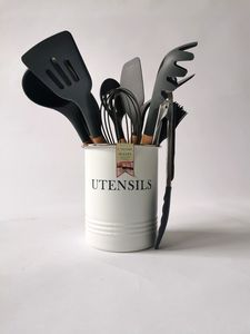 Handcrafted Metal <b>Cutlery</b> Holder For Traditional And Modern Kitchens Showcasing Skilled Metal Craft And Practical Design - Product Image 5