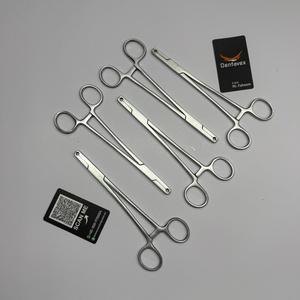 5 pinces hémostatiques droites chirurgicales, finition satinée, acier inoxydable SS420, fabriquées par Dentavex - Product Image 1