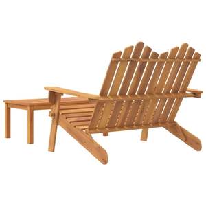Ensemble de 2 chaises longues de jardin pliables en bois d'acacia massif - Product Image 5