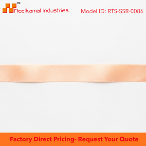 12mm Light Peach Apricot Single Face Satin Ribbon Manufacturer 10 Rolls x 8 Meter for <b>Bridal</b> Shower Gift <b>Wrap</b> Boutique Bags Bulk - Product Image 6