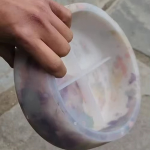 <b>Epoxy</b> resin fruit bowl handcrafted decorative serving bowl glossy finish modern home decor kitchen <b>table</b> centerpiece unique gift - Product Image 1