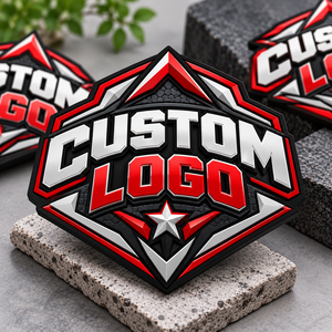 Parche de Goma 3D Personalizado con Logotipo de Águila en Relieve, Insignia Táctica Adhesiva para Bolsas de Tela No Tejida y Textiles para el Hogar - Product Image 3