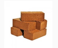 Copeaux de coco lavés 650g – Bloc de substrat de coco biodégradable et écologique pour le jardinage, les orchidées et l'aménagement paysager