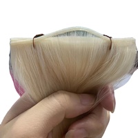 Extensions de cheveux Remy 100% vietnamiens blonds raides, double trame, pour couleurs claires, boucles françaises, ondulations naturelles