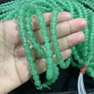 Perles de jade vert de qualité AAA de 6 mm, certifiées IGI, pour la fabrication de bijoux - Product Image 4