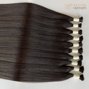 Extensiones de cabello Remy vietnamita crudo puro 100% cutícula alineada a granel recto de larga duración cabello humano virgen al por mayor - Product Image 4