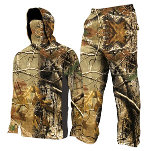2026 Hot Sale New Sun Protection Youth Real tree Hunting <b>Camo</b> Hood <b>Jackets</b> Pants Set Other Hunting Products Hunting Clothe Suits - Product Image 5