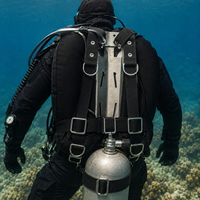 Sangle de harnais de plongée sous-marine de 4,2 m avec œillet pour aile BCD, équipement de plongée technique