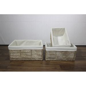 Artex Dong Thap Water Hyacinth Storage <b>Basket</b> <b>Handle</b> for Home Storage Organization - Product Image 4