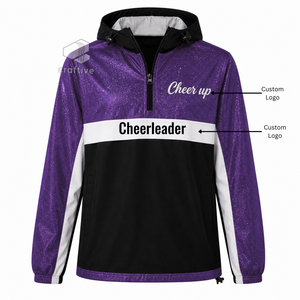 Custom Cheer Warm Up Set Athletic Personalized Jacket And <b>Pants</b> Outfit Glitter Embroidered Team Apparel For Girls <b>Dance</b> Practice - Product Image 1
