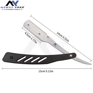 Professional Folding <b>Straight</b> <b>Razor</b> for Men Stainless Steel Manual Shaver Barber Grade Salon Shaving Tool Replaceable Blade - Product Image 3