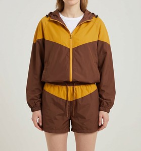 Chaqueta Deportiva con Capucha para Hombre, Diseño Color Block, Manga Larga, Cierre Elástico en la Cintura, Impermeable, Transpirable, Resistente al Viento, Tejido de Poliéster, para Invierno - Product Image 2