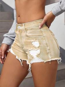 Shorts de Mezclilla de Algodón Premium para Mujer, Shorts de Jeans Sexys de Cintura Alta, Ropa Casual de Verano - Product Image 2